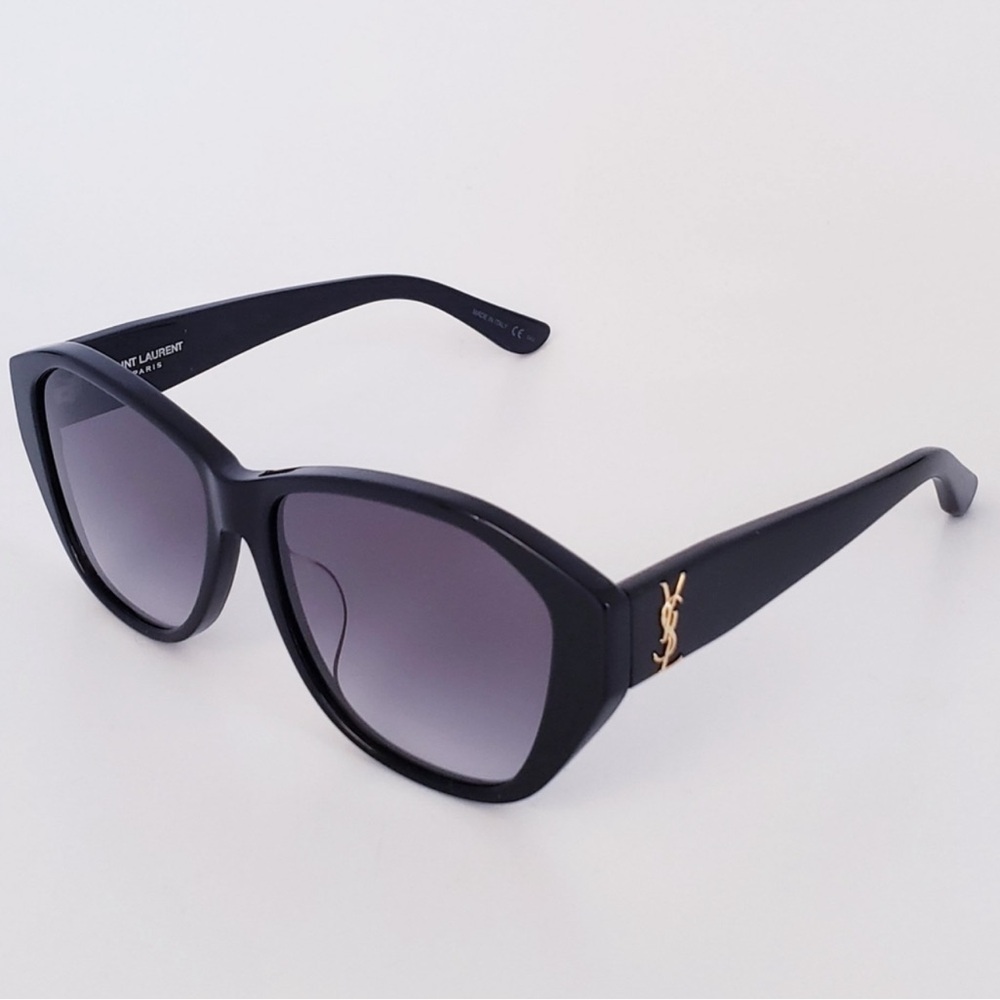 Saint Laurent Black Sunglasses / 57mm